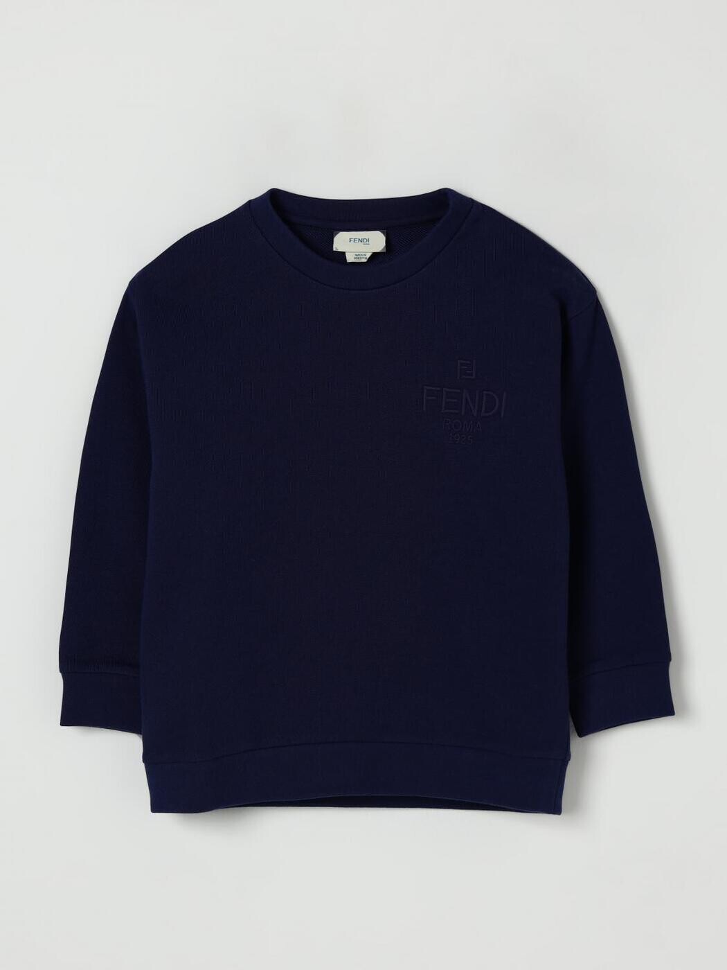 FENDI FENDI クルーネックジャンパー 編み物御召しもの ガールズ 青碧 Crew neck jumpers JUH1045V0 関税 貨物輸送無料 2025AW gi