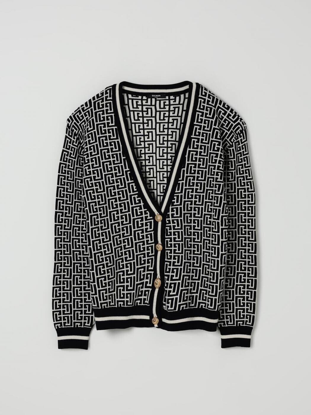 バルマン BALMAIN クルーネックジャンパー 編み物御召しもの ガールズ Crew neck jumpers BX9P10Z2312 関税 貨物輸送無料 2025AW gi