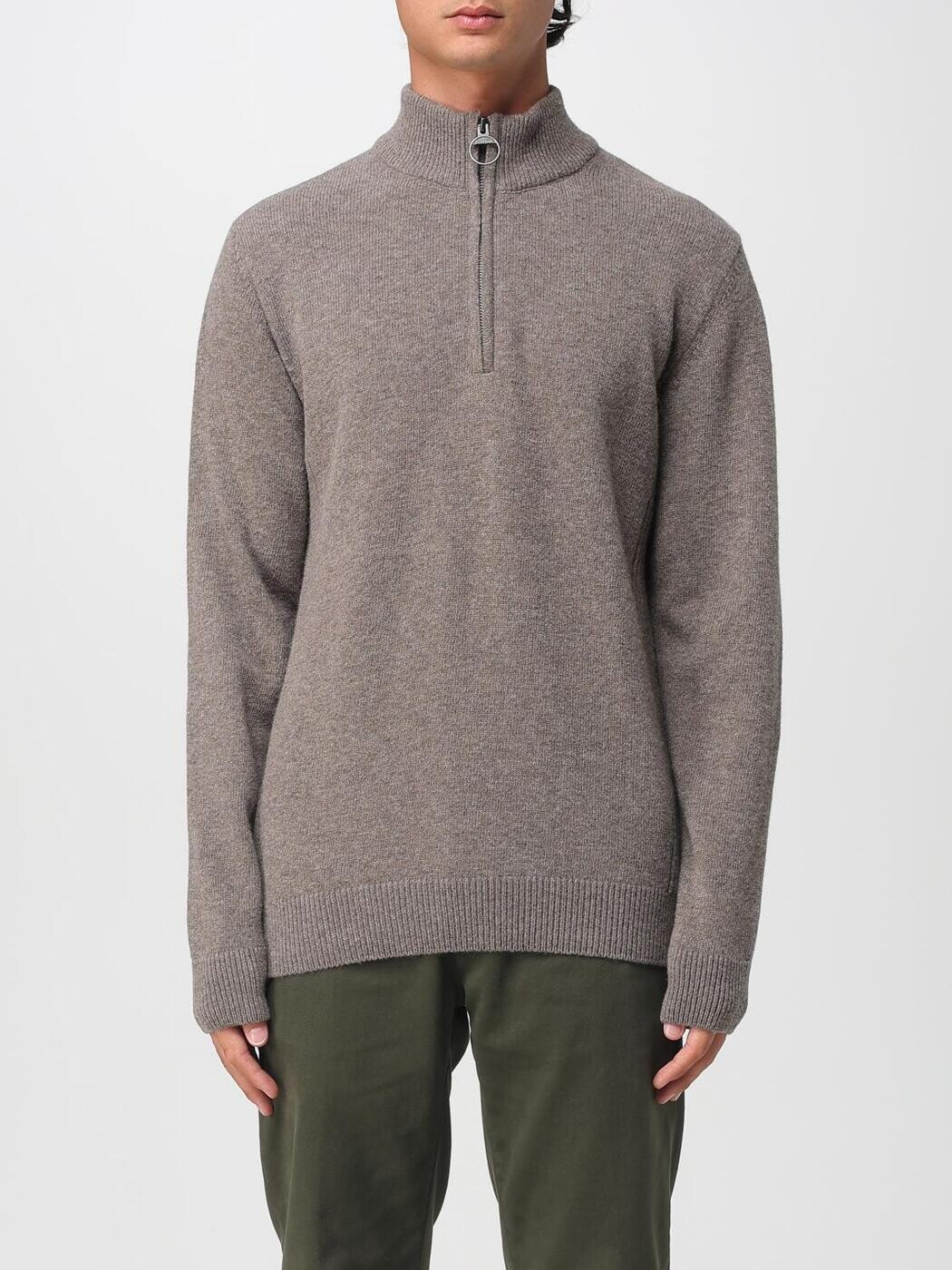 バブアー BARBOUR プルオーバー 編み物御召しもの メンズ Knitwear MKN0837 Military 関税 貨物輸送無料 2025AW gi