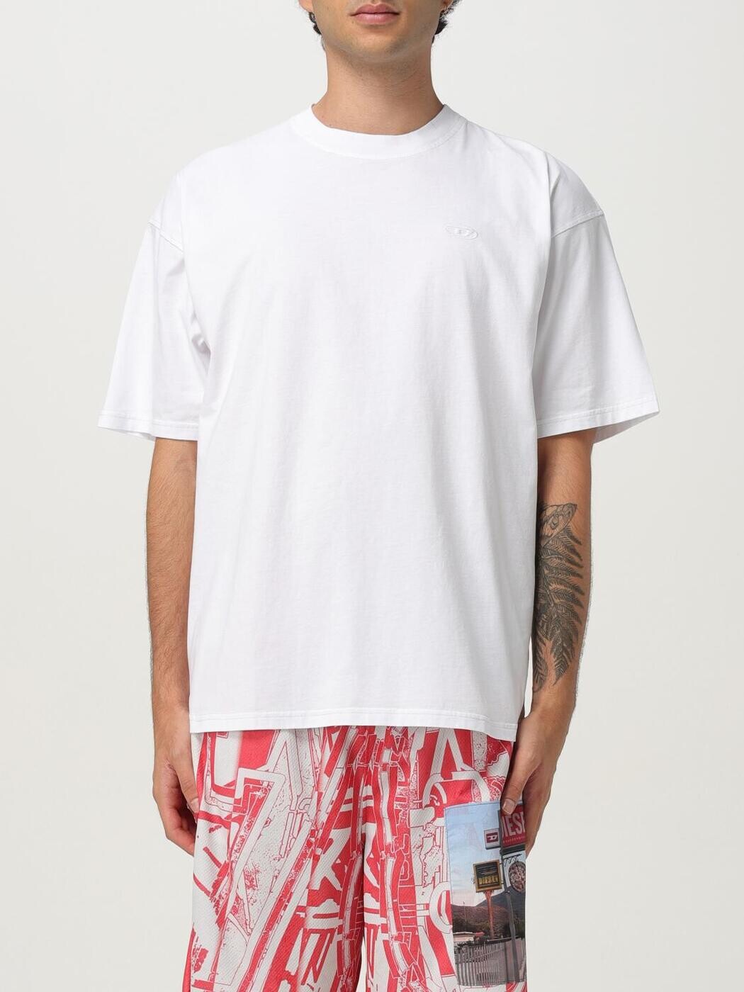 ディーゼル DIESEL Tシャツ メンズ ホワイト T-shirts A195520PLAT White 関税 送料無料 2025AW gi｜BRANDSHOP「il Tesoro」