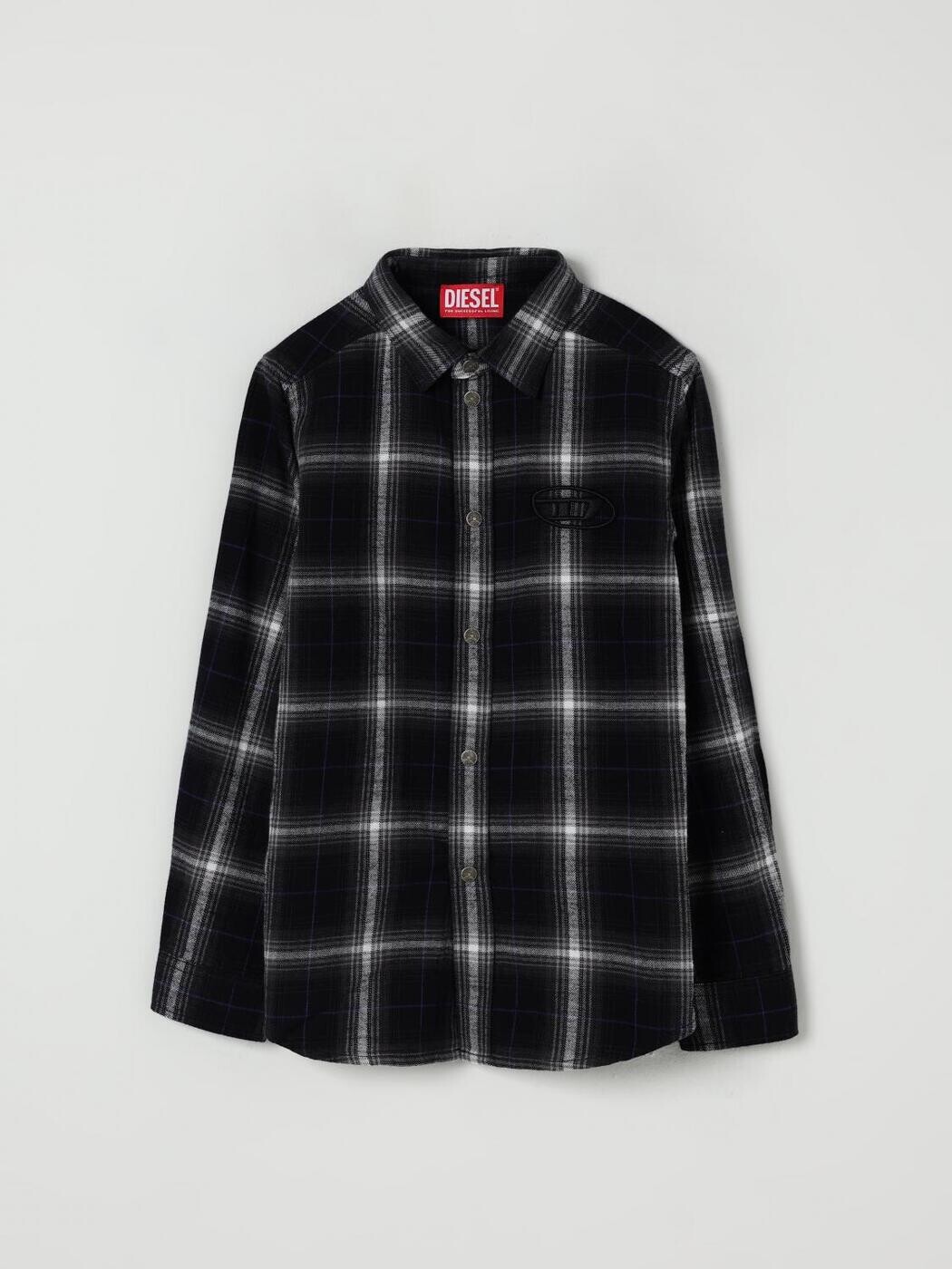 ディーゼル DIESEL プルオーバー ボーイズ 黒いこと Casual shirts J02468KXBQV 関税 貨物輸送無料 2025AW gi