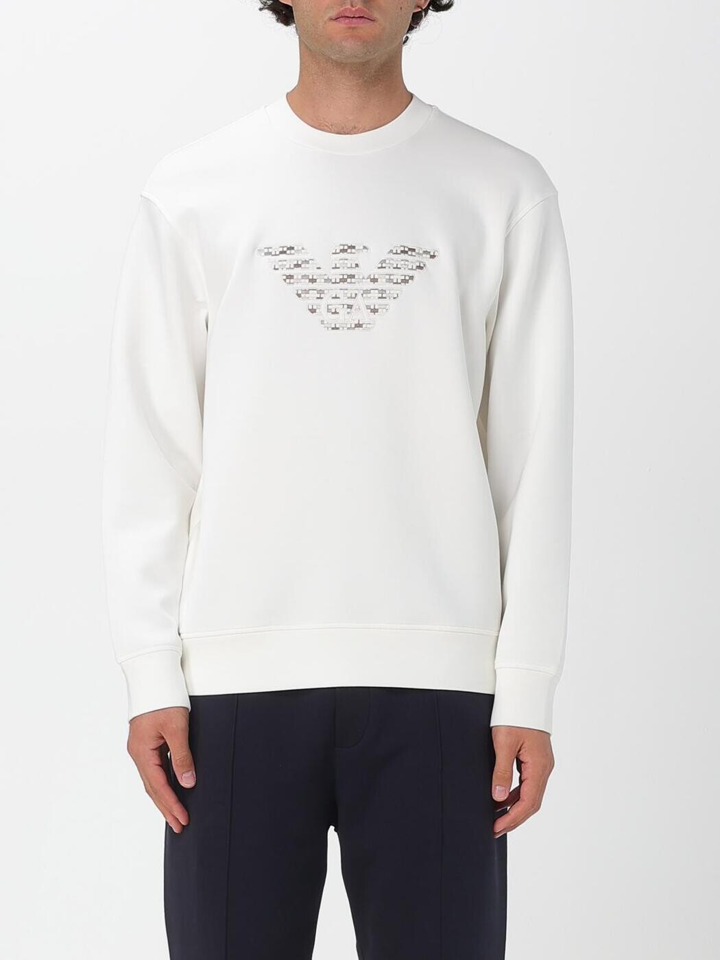 エン急性灰白髄炎 アルマーニ EMPORIO ARMANI トレーナー 調教師 メンズ 白いこと Sweatshirts EM002906AF10013 関税 貨物輸送無料 2025AW gi