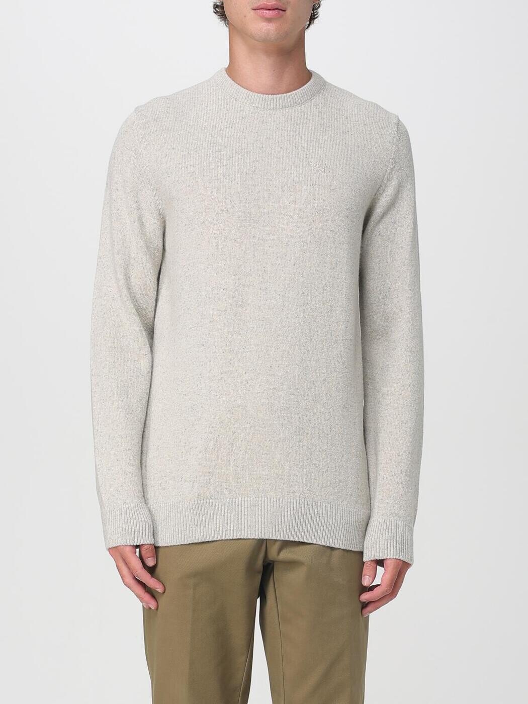 バブアー BARBOUR プルオーバー 編み物御召しもの メンズ Knitwear MKN0844 Grey 1 関税 貨物輸送無料 2025AW gi