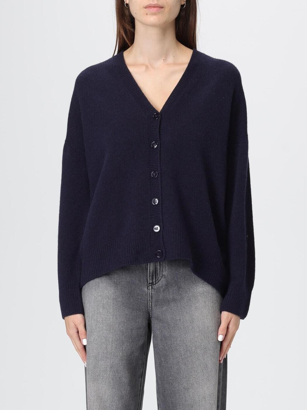 エン急性灰白髄炎 アルマーニ EMPORIO ARMANI スウェーター 編み物御召しもの レディース 米国海軍 Knitwear EW002563AF18628 関税 貨物輸送無料 2025AW gi