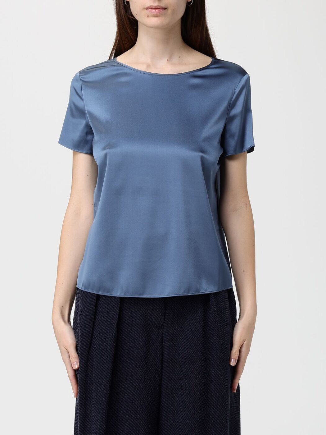 エンポリオ アルマーニ EMPORIO ARMANI Tシャツ トップス レディース ブルー T-shirts and tops 8N2K152NXXZ Blue 関税 送料無料 2025AW gi|BRANDSHOP「il Tesoro」