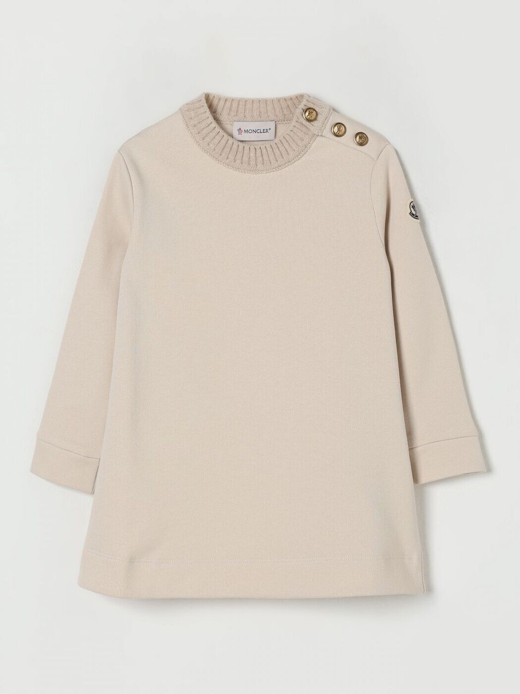 モンク軌跡 MONCLER ロング御召しもの 御召しもの ガールズ ベージュ Long dresses 8I00004899なおなお書き 関税 貨物輸送無料 2025AW gi