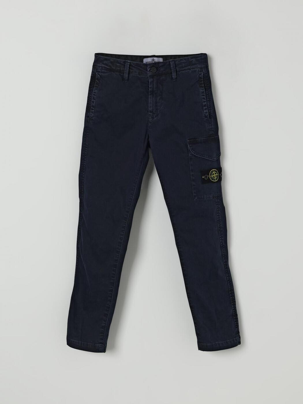 石ころ 島 STONE ISLAND JUNIOR ズボン下 ボーイズ 青碧 Cargo trousers 3100004S0198 関税 貨物輸送無料 2025AW gi