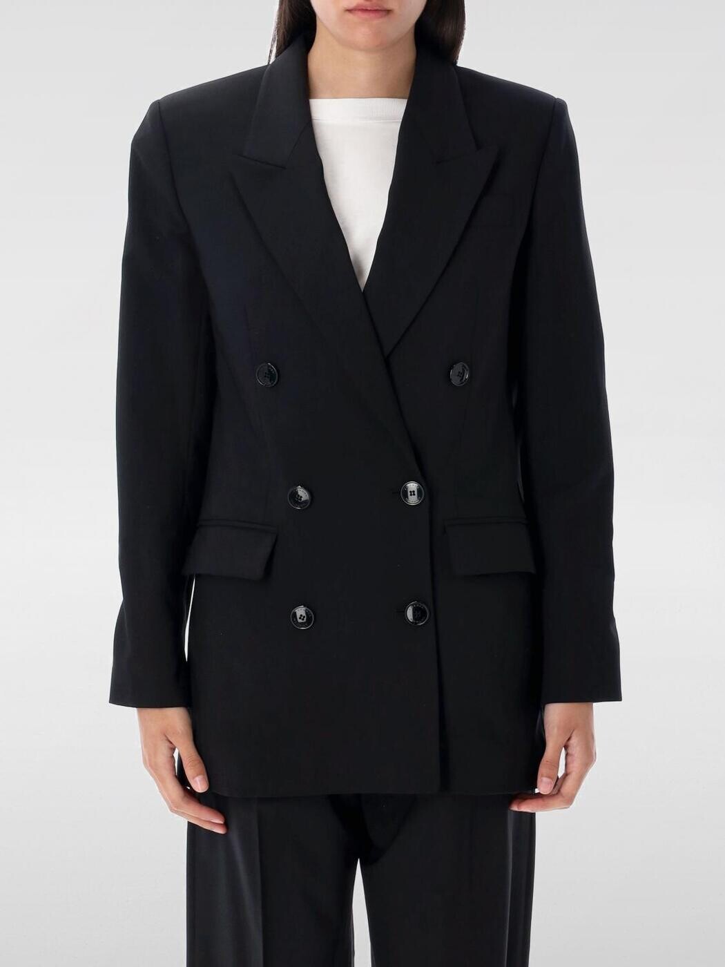 イザ呼びりん マラン ISABEL MARANT 背広上衣 背広 上衣 レディース 黒いこと Suit Jackets VE0538FBB1F01I 関税 貨物輸送無料 2025AW gi