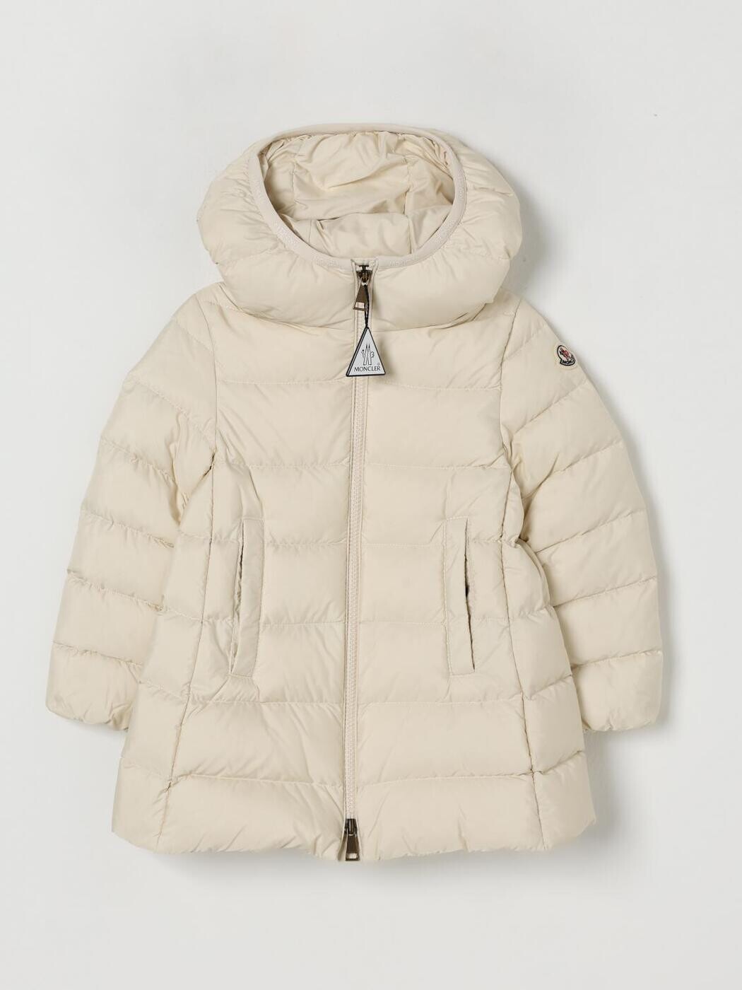 モンク軌跡 MONCLER バイカージャケット 上衣 ガールズ ベージュ Biker jackets 1C0000353A5E 関税 貨物輸送無料 2025AW gi