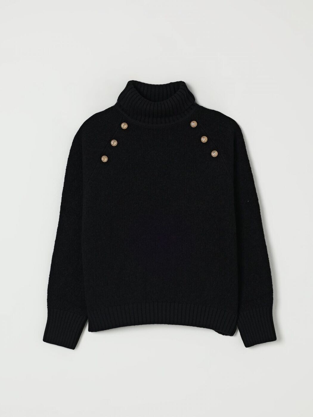 バルマン BALMAIN クルーネックジャンパー 編み物御召しもの ガールズ 黒いこと Crew neck jumpers BX9A60Z3317 関税 貨物輸送無料 2025AW gi