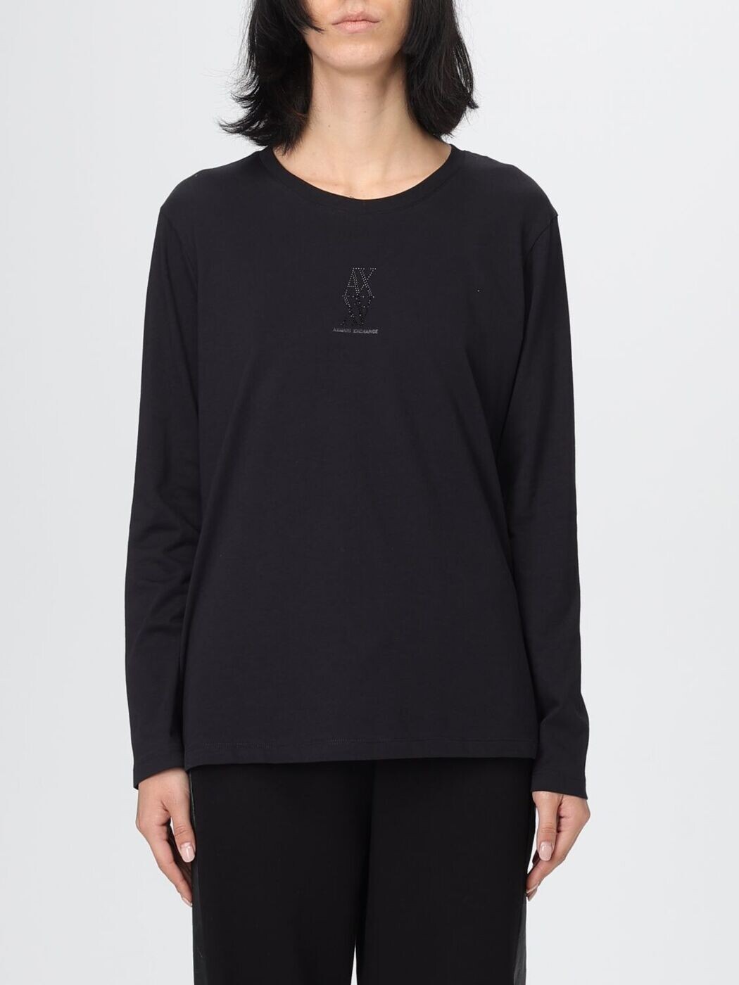 アルマーニ 取り替えっこ ARMANI EXCHANGE スポーツシャツ プルオーバー レディース 黒いこと T-shirts and polo shirts XW001350AF17172 関税 貨物輸送無料 2025AW gi