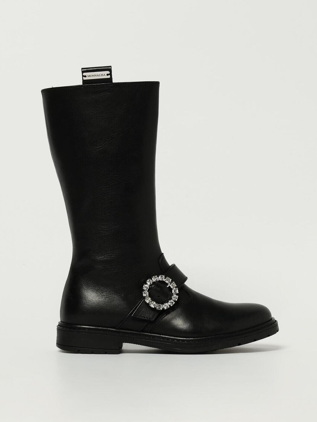 モナリザ MONNALISA ダービーシューズ シューズ ボーイズ 黒いこと Derby shoes 87F0076713 関税 貨物輸送無料 2025AW gi
