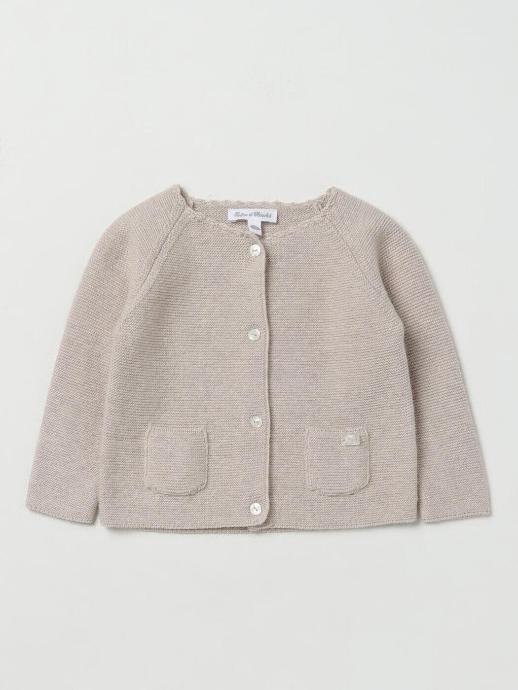 タルティーヌエショコラ TARTINE ET CHOCOLAT Tシャツ トップス ベビーユニセックス ベージュ T-shirt TX18020 Beige 関税 送料無料 2025AW gi|BRANDSHOP「il Tesoro」