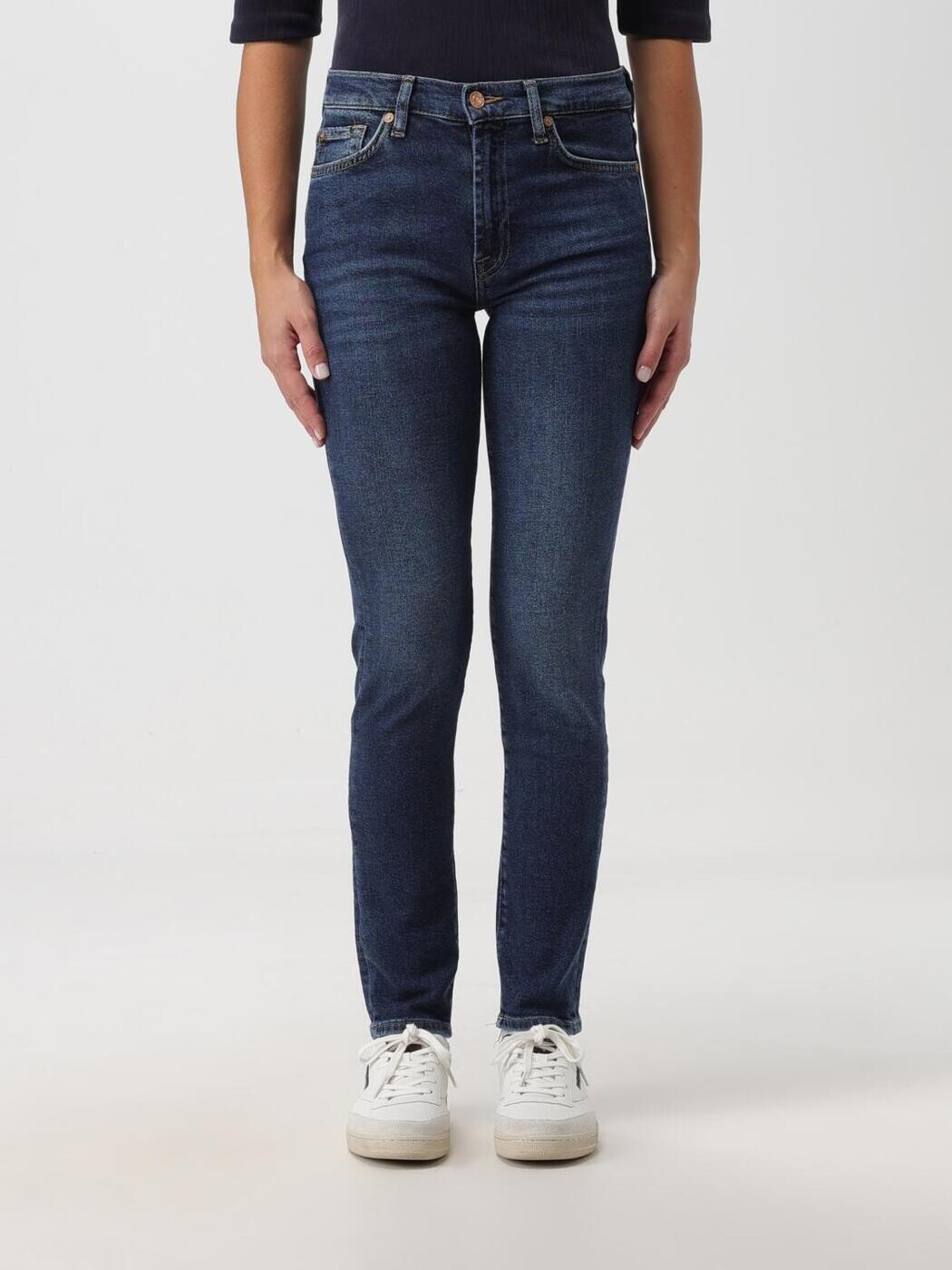 セブンフォーオールマンカインド 7 FOR ALL MANKIND デニム レディース ブルー Jeans JSWXA910DE Blue 関税 送料無料 2023AW gi|BRANDSHOP「il Tesoro」