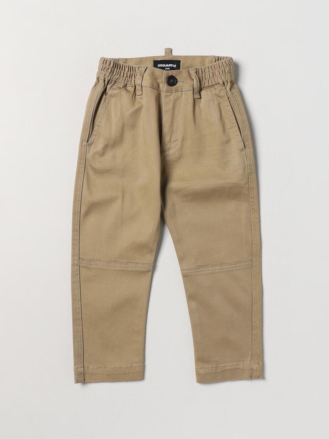 ディースクエアード DSQUARED2 ズボン ズボン下 ベビーユニセックス ベージュ Pants DQ2002D0093 関税 貨物輸送無料 2025AW gi