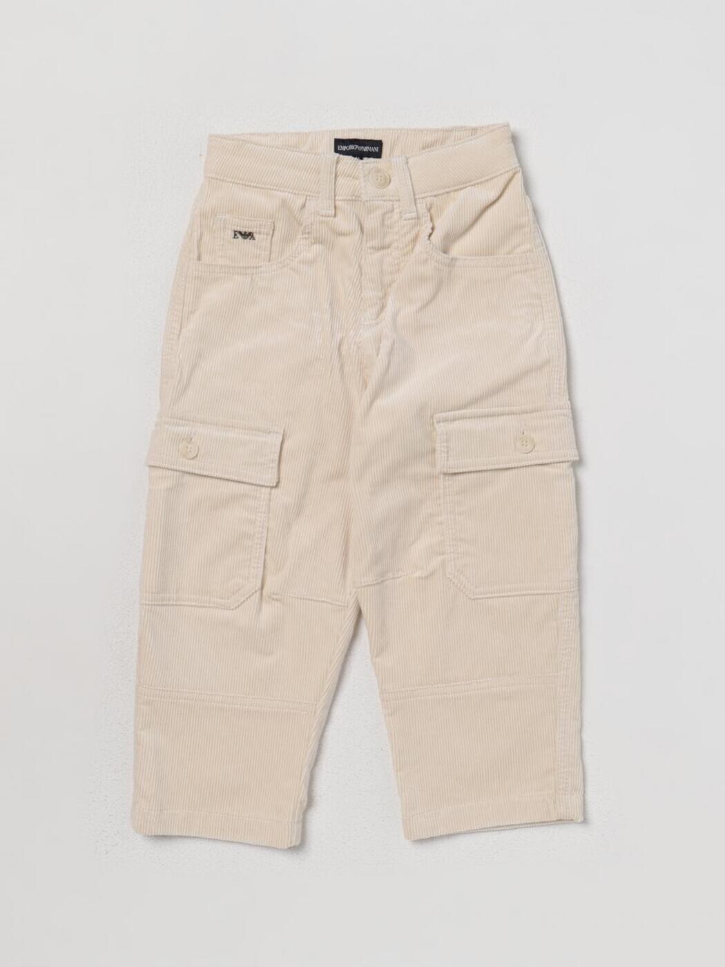 エンポリオ・アルマーニ EMPORIO ARMANI ズボン下 ボーイズ ベージュ Cargo trousers 6R4JJA3N5RZ 関税 貨物輸送無料 2025AW gi