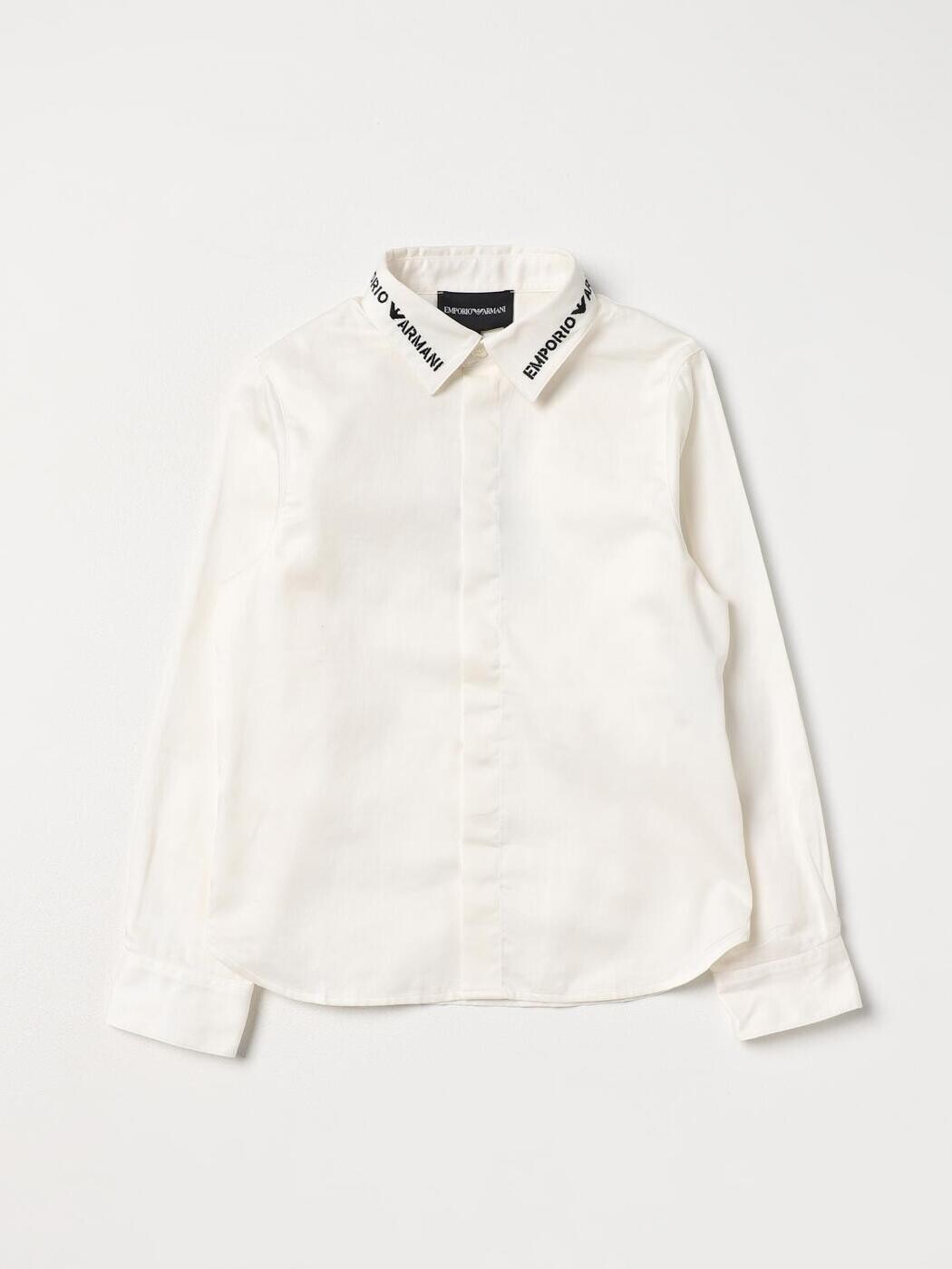 エンポリオ・アルマーニ EMPORIO ARMANI プルオーバー ボーイズ 白いこと Casual shirts 6R4C871K1XZ 関税 貨物輸送無料 2025AW gi