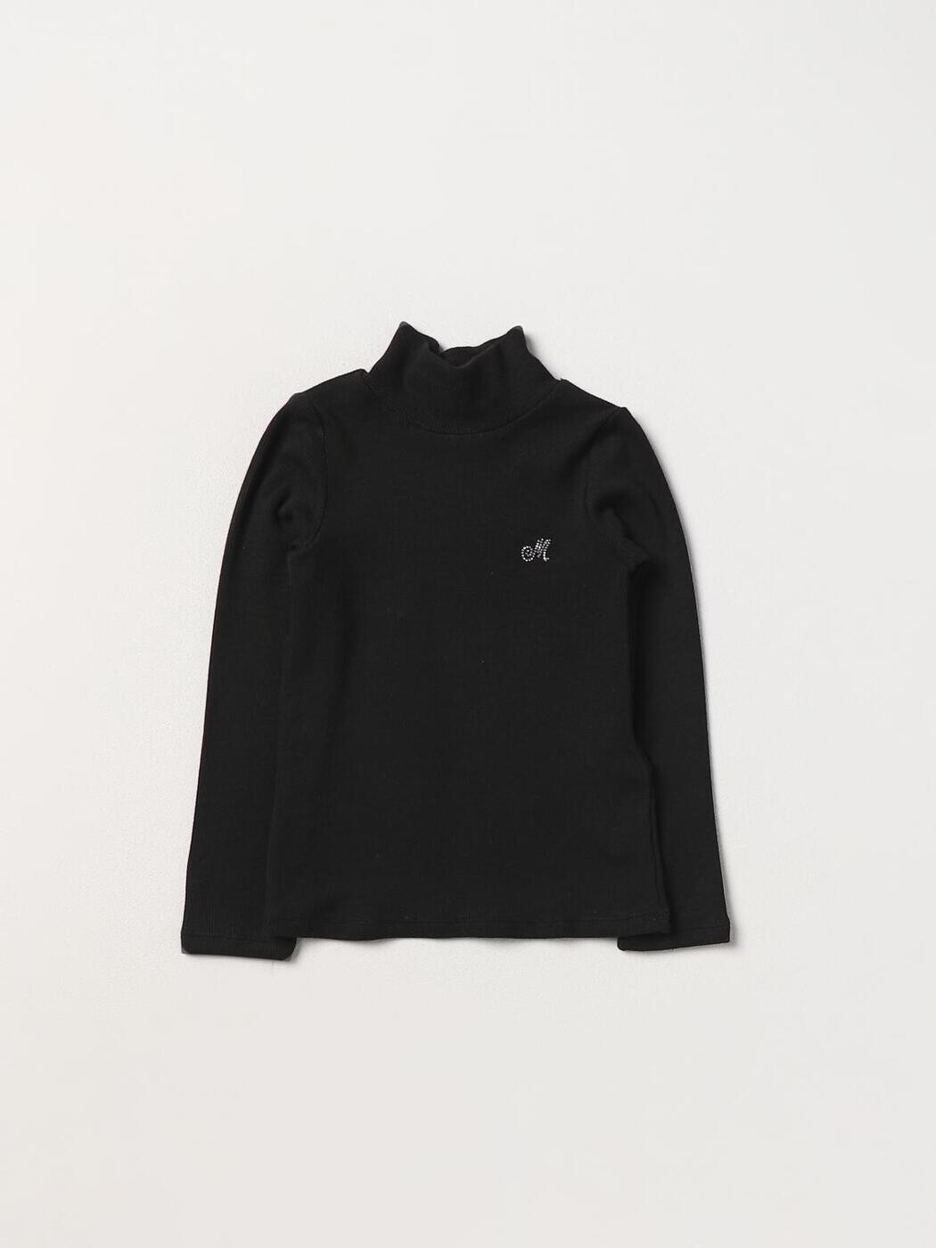 モナリザ MONNALISA クルーネックジャンパー ニットウェア ボーイズ ブラック Crew neck jumpers 17BLUC2212 関税 送料無料 2025AW gi