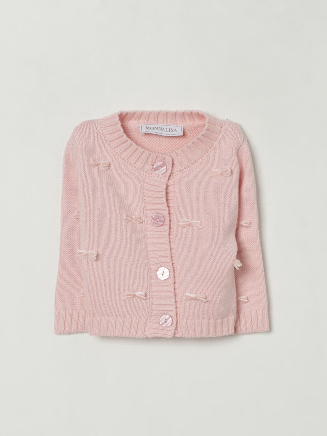モナリザ MONNALISA クルーネックジャンパー ニットウェア ガールズ ピンク Crew neck jumpers 37F8006060 関税 送料無料 2025AW gi