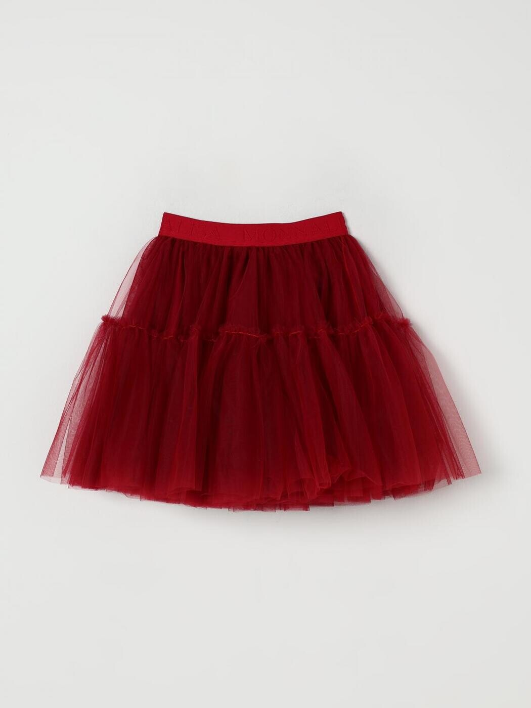 モナリザ MONNALISA ミニ御徒面子 スコート ガールズ 赤いこと Mini-skirts 17FGONT9945 関税 貨物輸送無料 2025AW gi