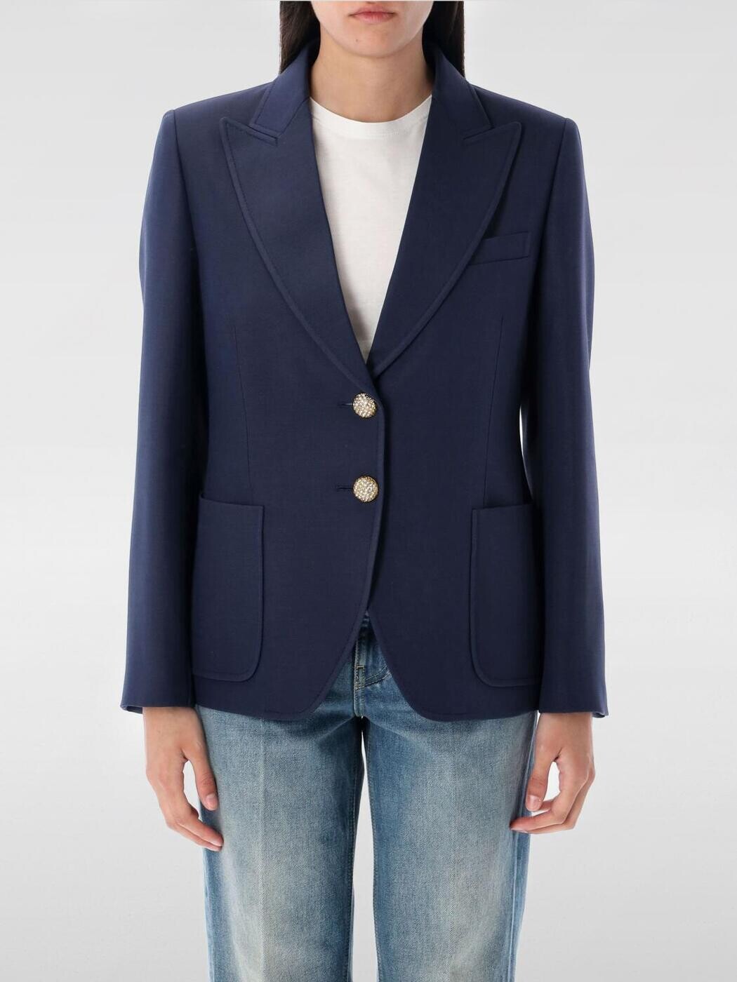 バレンチノ VALENTINO 背広上衣 背広 上衣 レディース 青碧 Suit Jackets 7B3CE4E01CF 関税 貨物輸送無料 2025AW gi