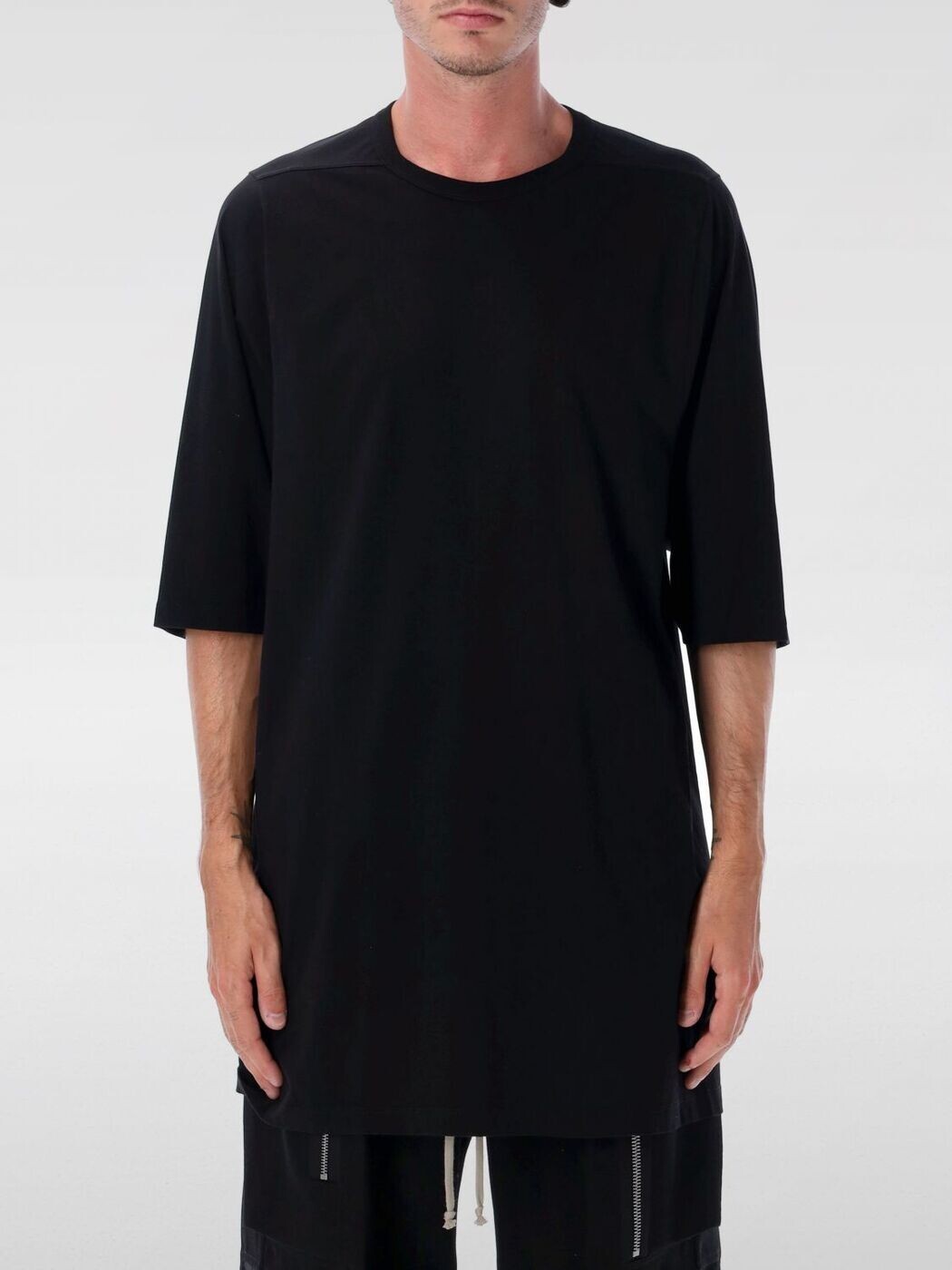 リック オウエンス RICK OWENS Tシャツ メンズ ブラック T-shirts RU02E1274JA Black 関税 送料無料 2025AW gi｜BRANDSHOP「il Tesoro」