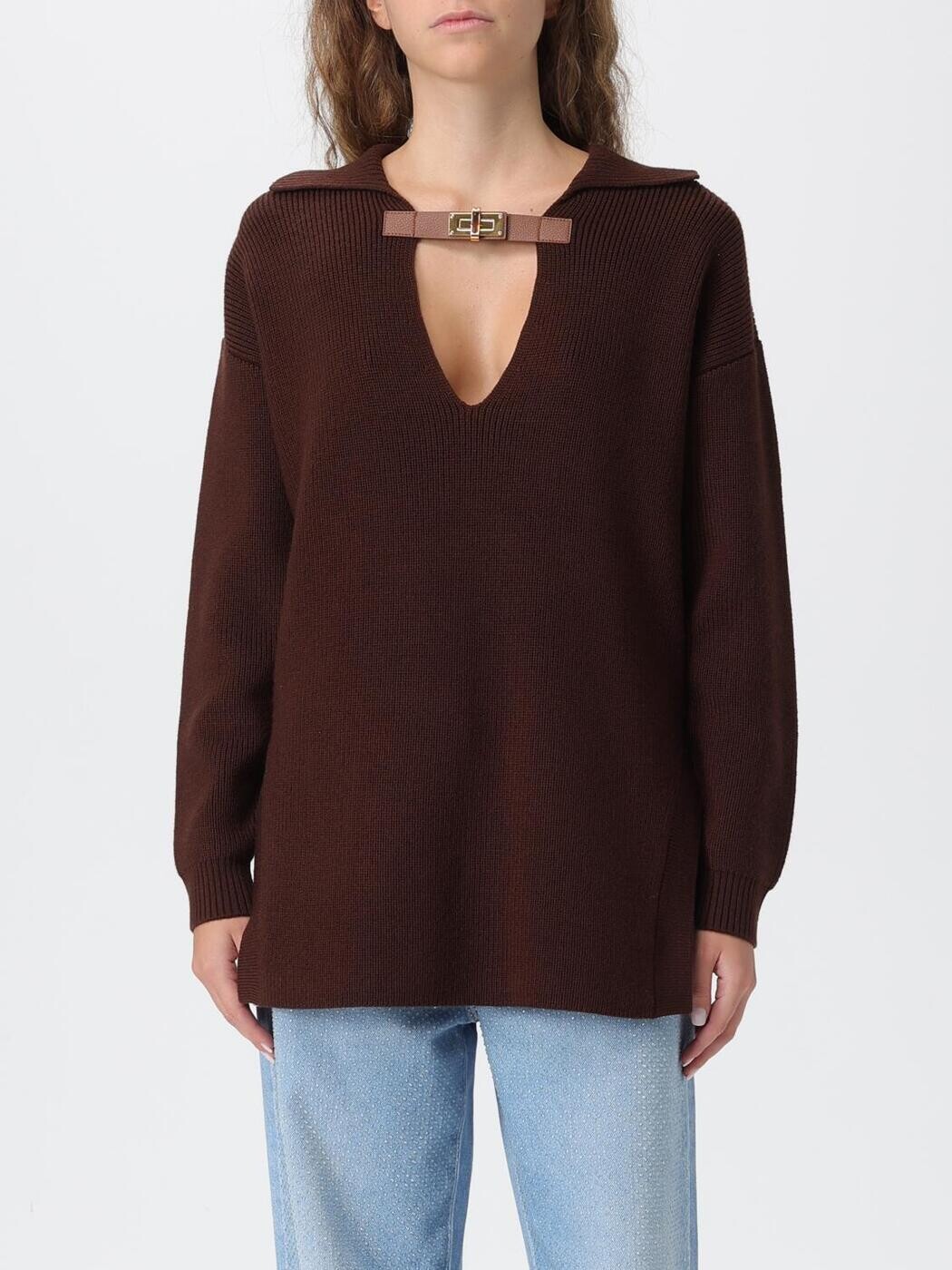 エリザベッタ フランキ ELISABETTA FRANCHI スウェーター 編み物御召しもの レディース Knitwear MK06S 関税 貨物輸送無料 2025AW gi
