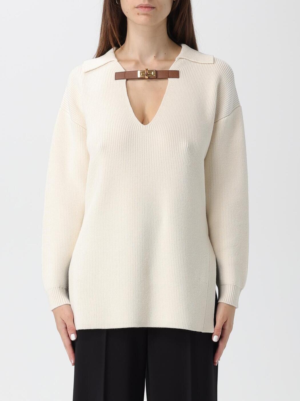 エリザベッタ フランキ ELISABETTA FRANCHI スウェーター 編み物御召しもの レディース Knitwear MK06S 関税 貨物輸送無料 2025AW gi