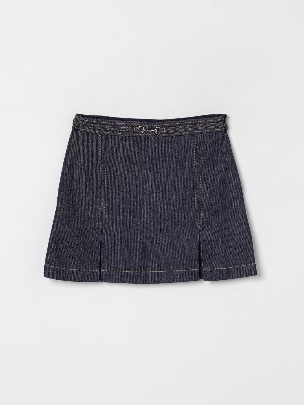 グッチ GUCCI ミニ御徒面子 スコート ガールズ 青碧 Mini-skirts 827450XDDCP 関税 貨物輸送無料 2026SS gi