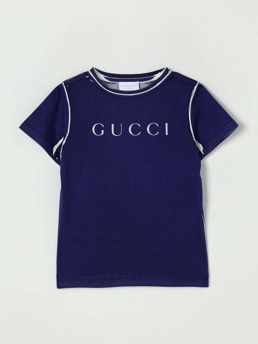 グッチ GUCCI ロング衣袂ティーシャツ ティーシャツ ボーイズ 青碧 Long sleeve t-shirts 547559XJHBO 関税 貨物輸送無料 2025AW gi