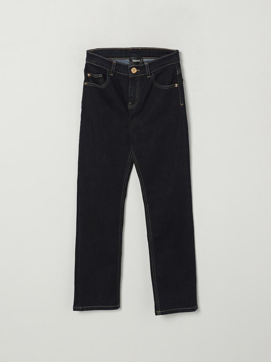 ヴェルサーチェ VERSACE レギュラーフィットジーンズ ジーンズ ボーイズ 青碧 Regular fit jeans 10183211A14988 関税 貨物輸送無料 2025AW gi