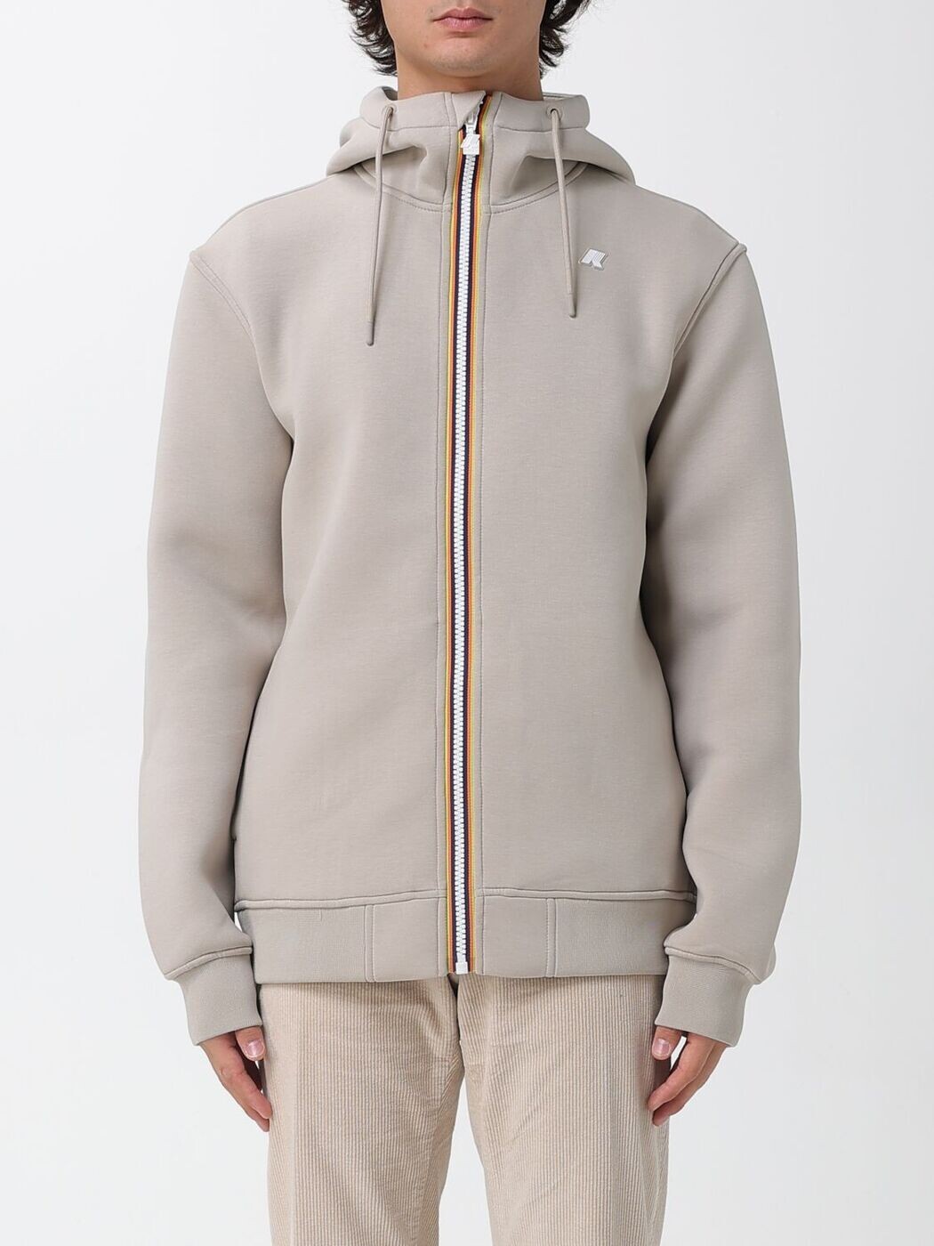 ケイ通い路 K-WAY トレーナー 調教師 メンズ ベージュ Sweatshirts K2141DW 関税 貨物輸送無料 2025AW gi