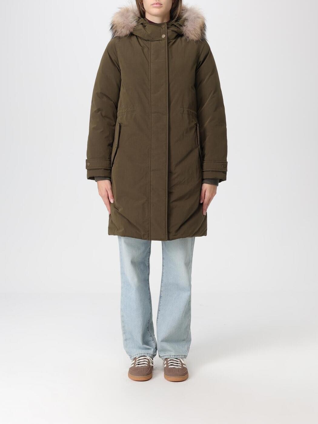 ウールリッチ WOOLRICH トレンチコート コート レディース グリーン Coats and trench coats CFWWOU2044FRUT5092 Green 関税 送料無料 2025AW gi|BRANDSHOP「il Tesoro」