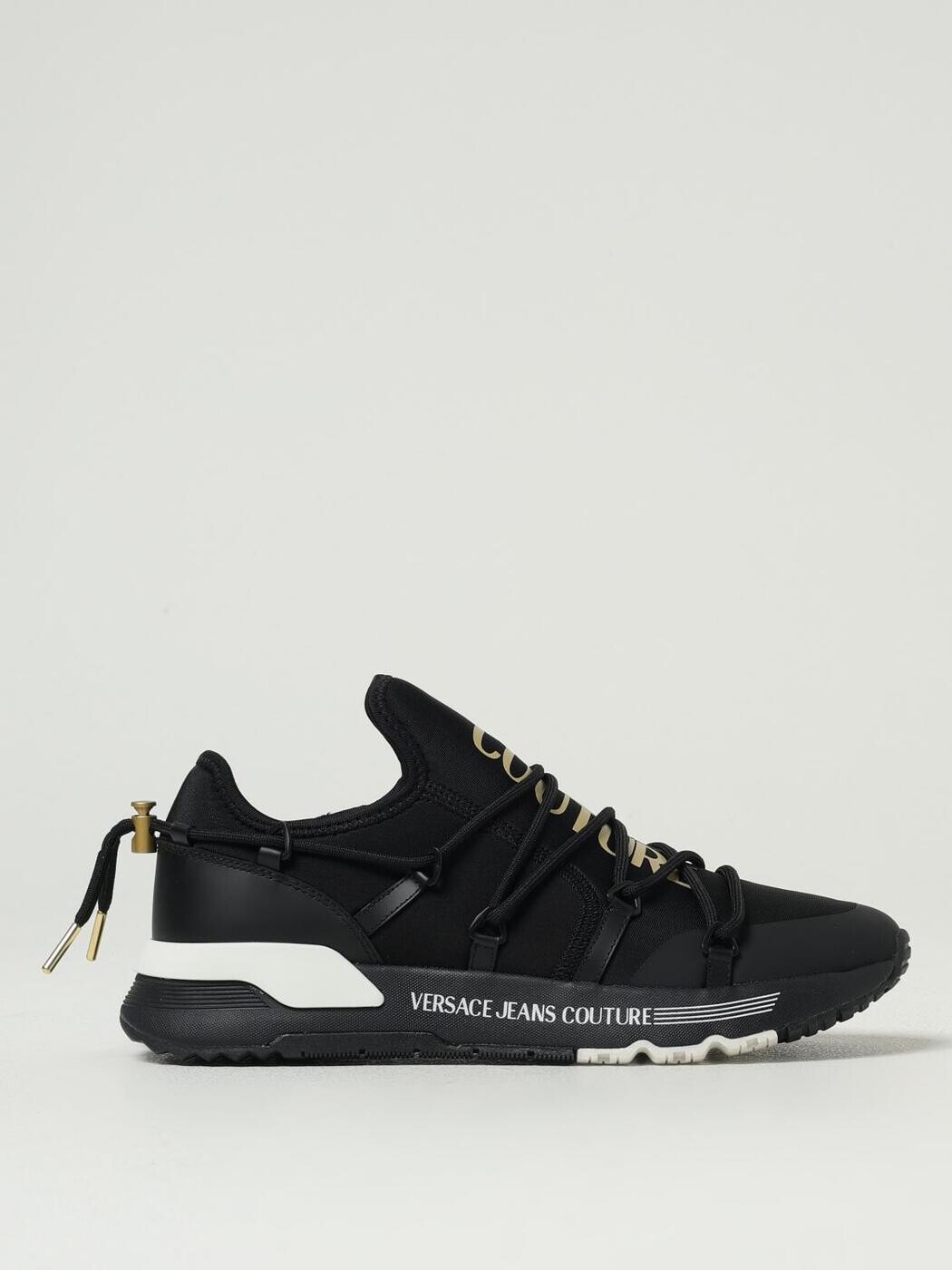 ヴェルサーチ ジーンズ クチュール VERSACE JEANS COUTURE スニーカー メンズ ブラック Sneakers 79YA3SA6ZS915 関税 送料無料 2025AW gi