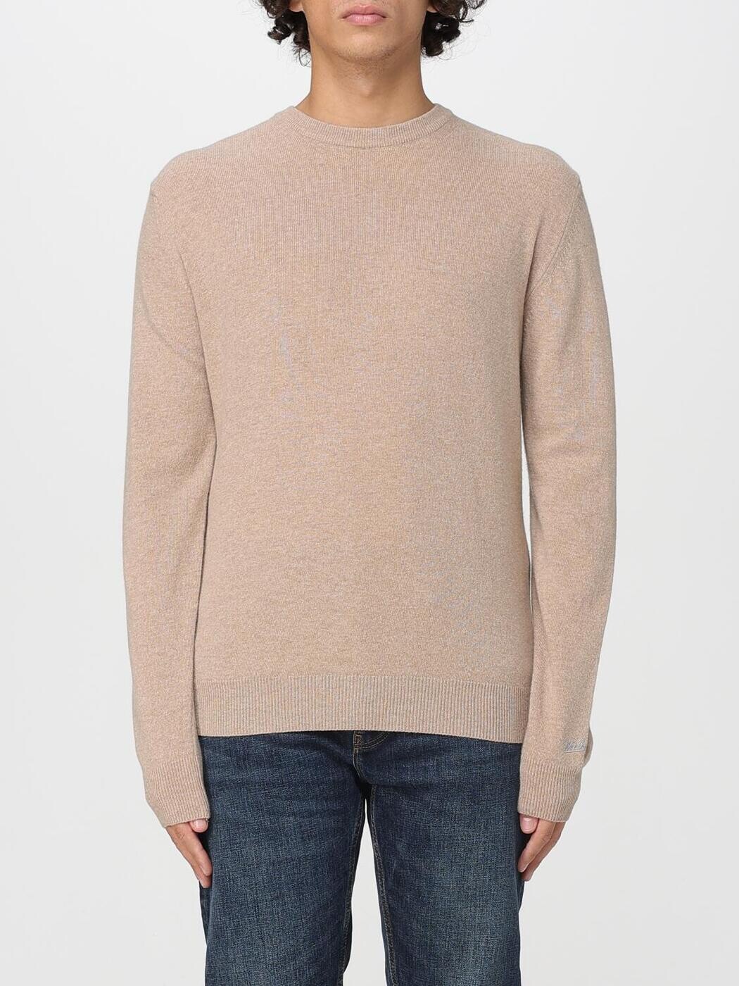 毛糸分限者 WOOLRICH プルオーバー 編み物御召しもの メンズ ベージュ Knitwear CFWOKN0278MRUF0469 Beige 関税 貨物輸送無料 2025AW gi