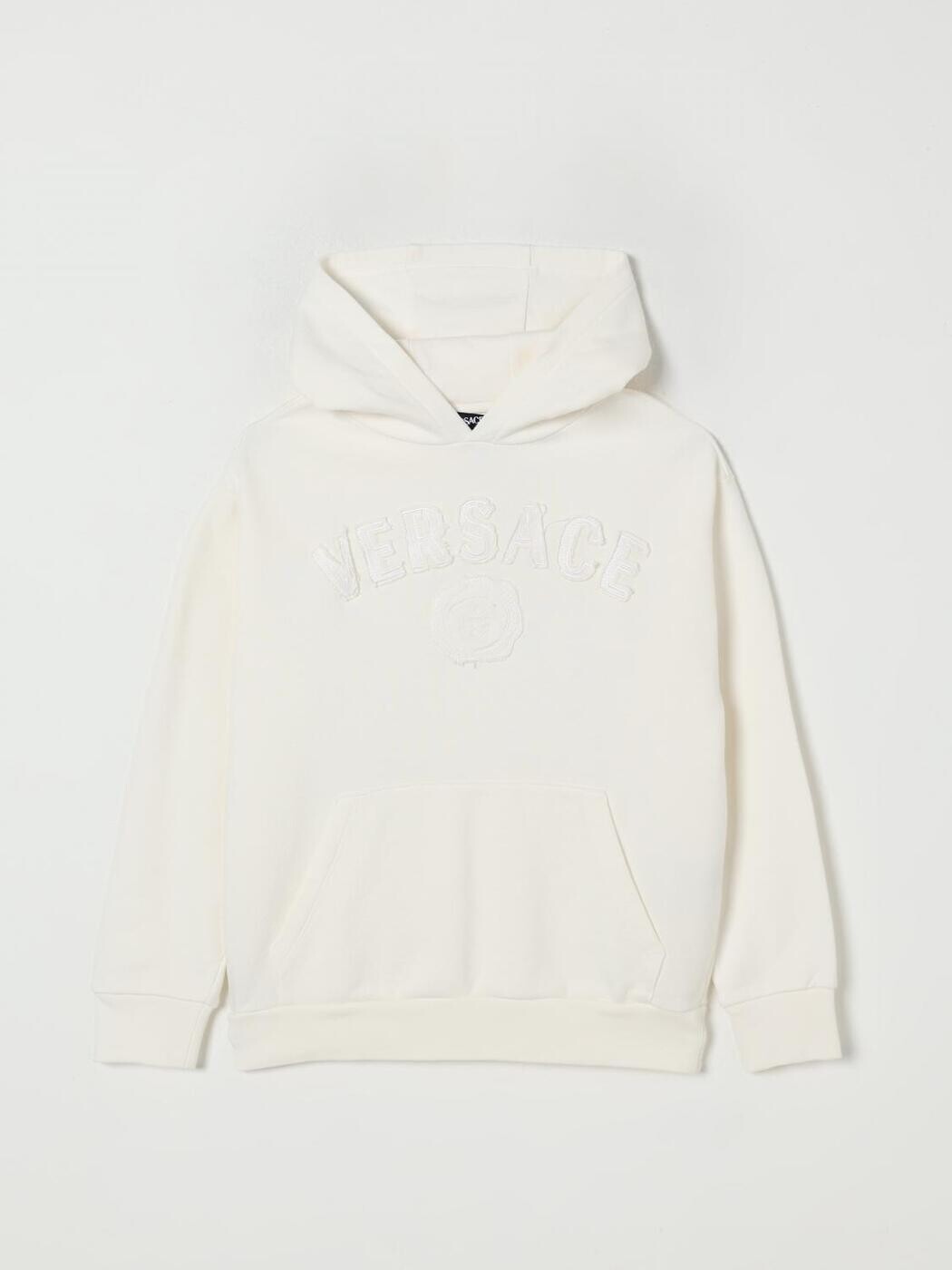 ヴェルサーチェ VERSACE クルーネックジャンパー 編み物御召しもの ボーイズ 白いこと Crew neck jumpers 10206441A14928 関税 貨物輸送無料 2025AW gi