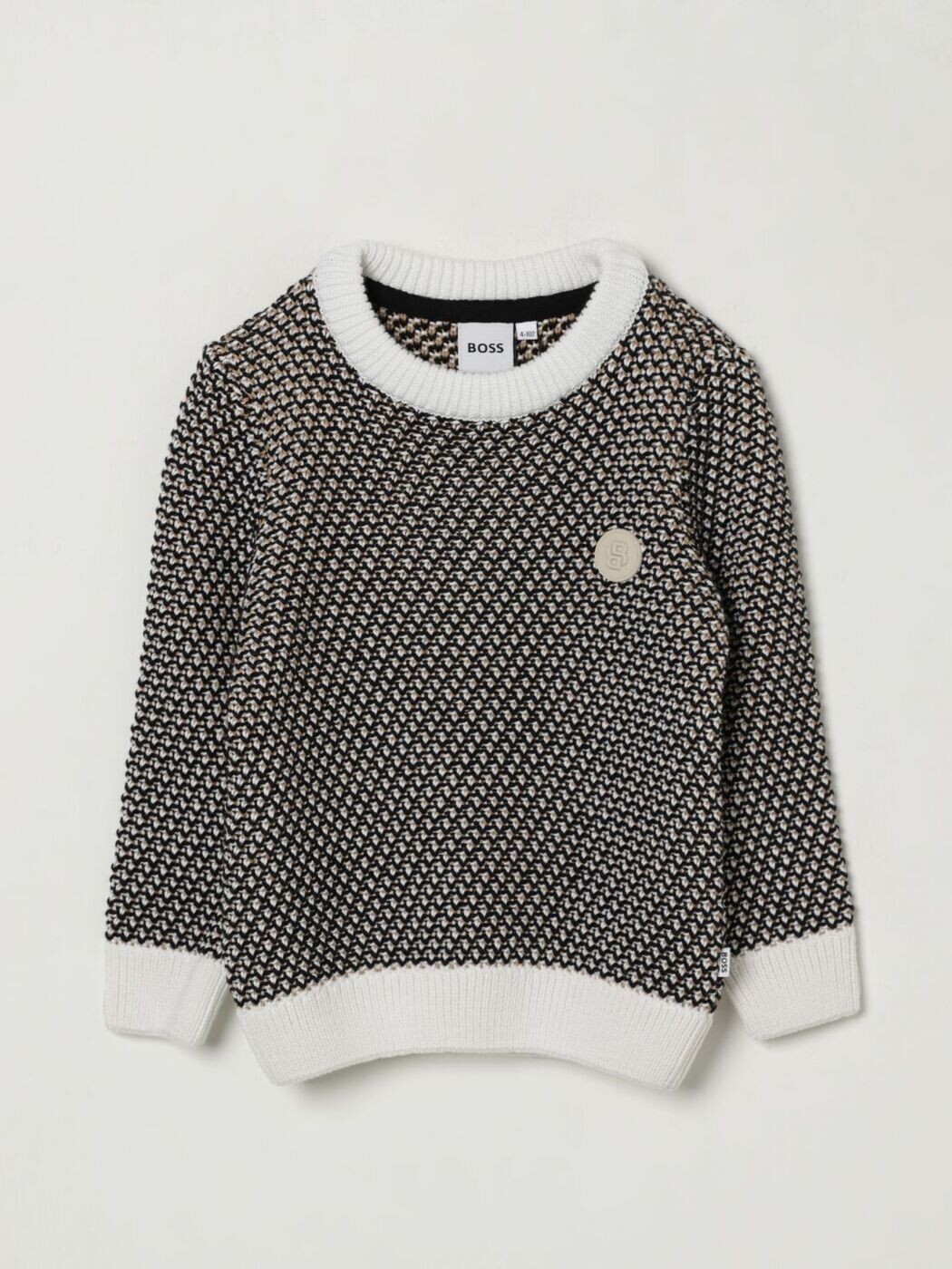 ヒューゴ ボス HUGO BOSS クルーネックジャンパー ニットウェア ボーイズ ブラック Crew neck jumpers J52345 関税 送料無料 2025AW gi