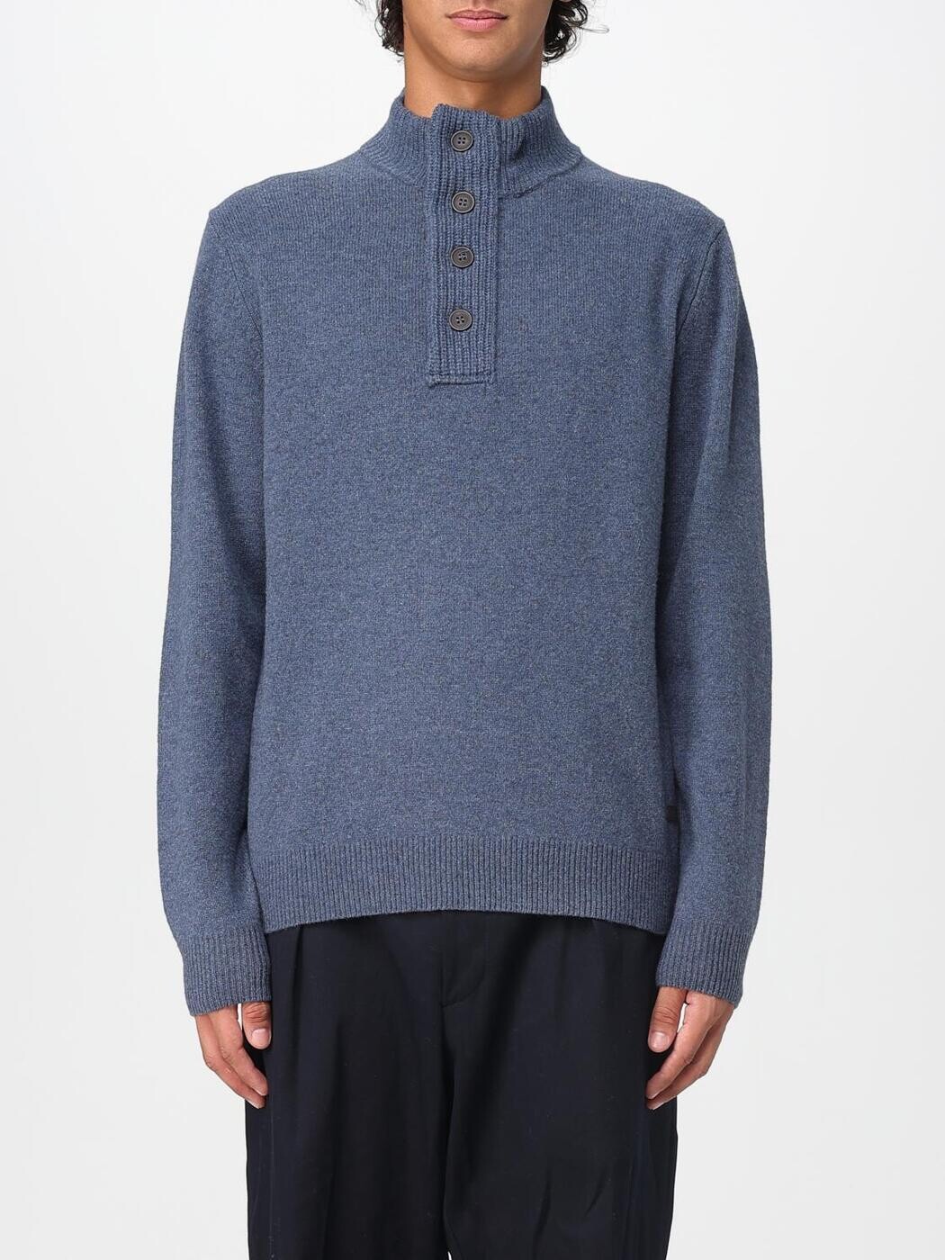 バブアー BARBOUR プルオーバー 編み物御召しもの メンズ 米国海軍 Knitwear MKN0585 Navy 関税 貨物輸送無料 2025AW gi