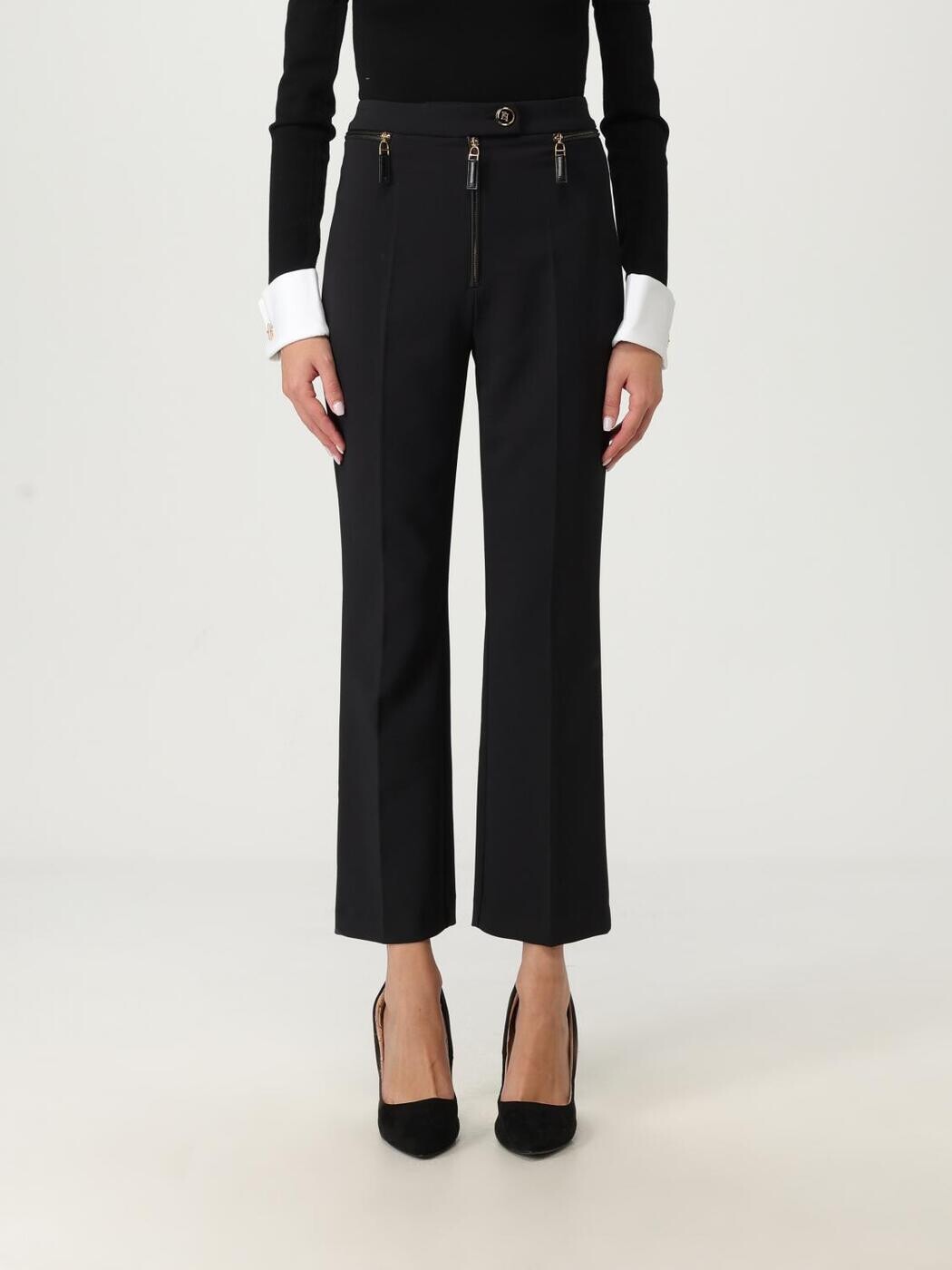 エリザベッタ フランキ ELISABETTA FRANCHI ズボン パンツ レディース ブラック Trousers PA108 Black 関税 送料無料 2025AW gi｜BRANDSHOP「il Tesoro」