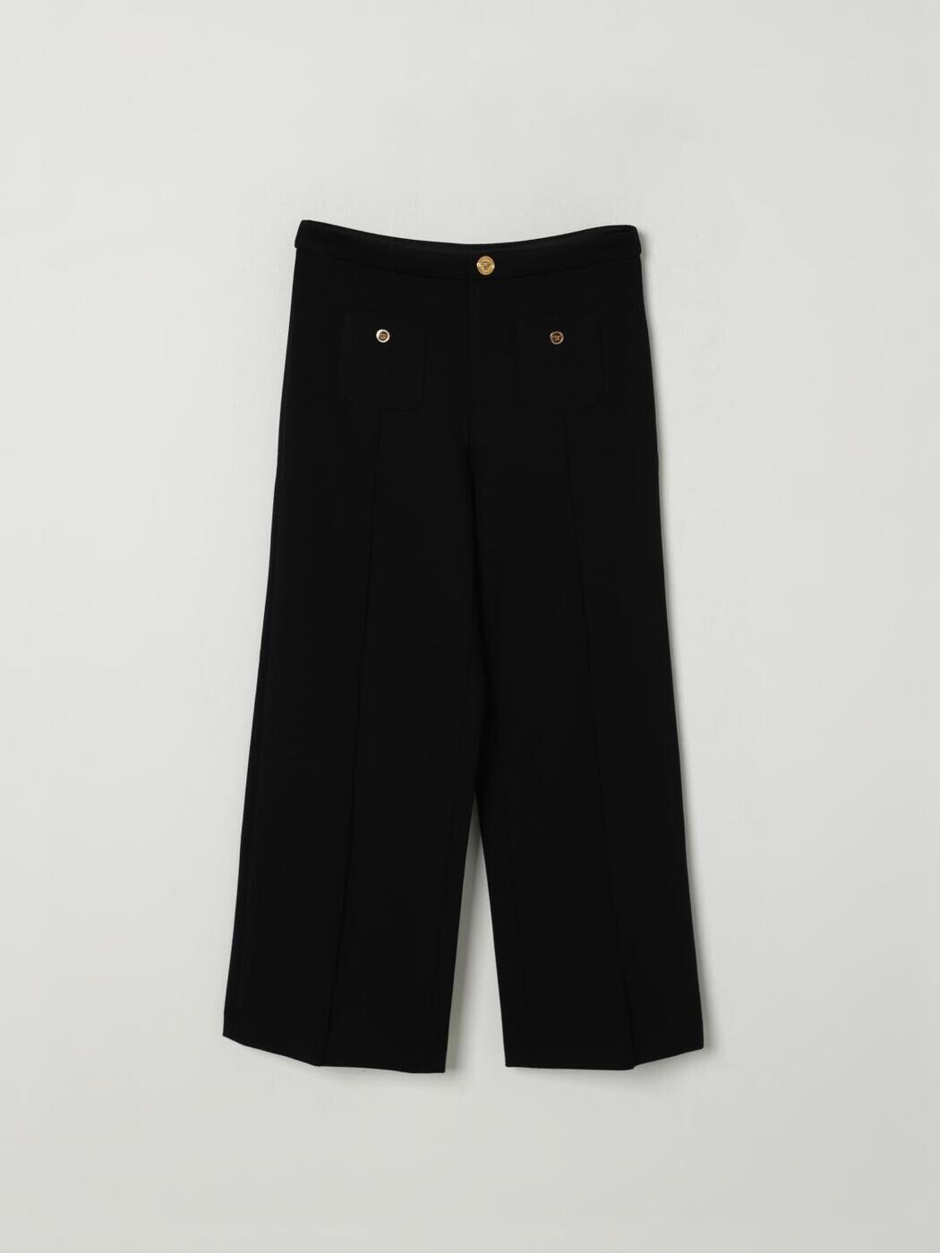 ヴェルサーチェ VERSACE ズボン下 ボーイズ 黒いこと Cargo trousers 10204861A00146 関税 貨物輸送無料 2025AW gi