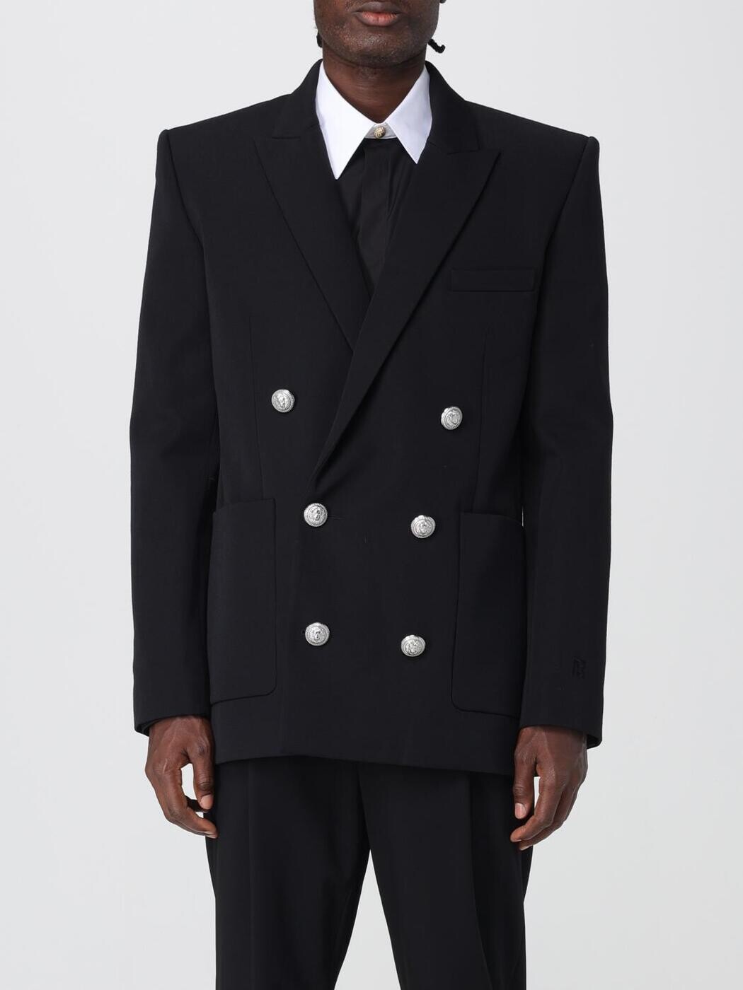 バルマン BALMAIN 上衣 メンズ 黒いこと Jackets FH1SG160幼児用便器09 関税 貨物輸送無料 2025AW gi