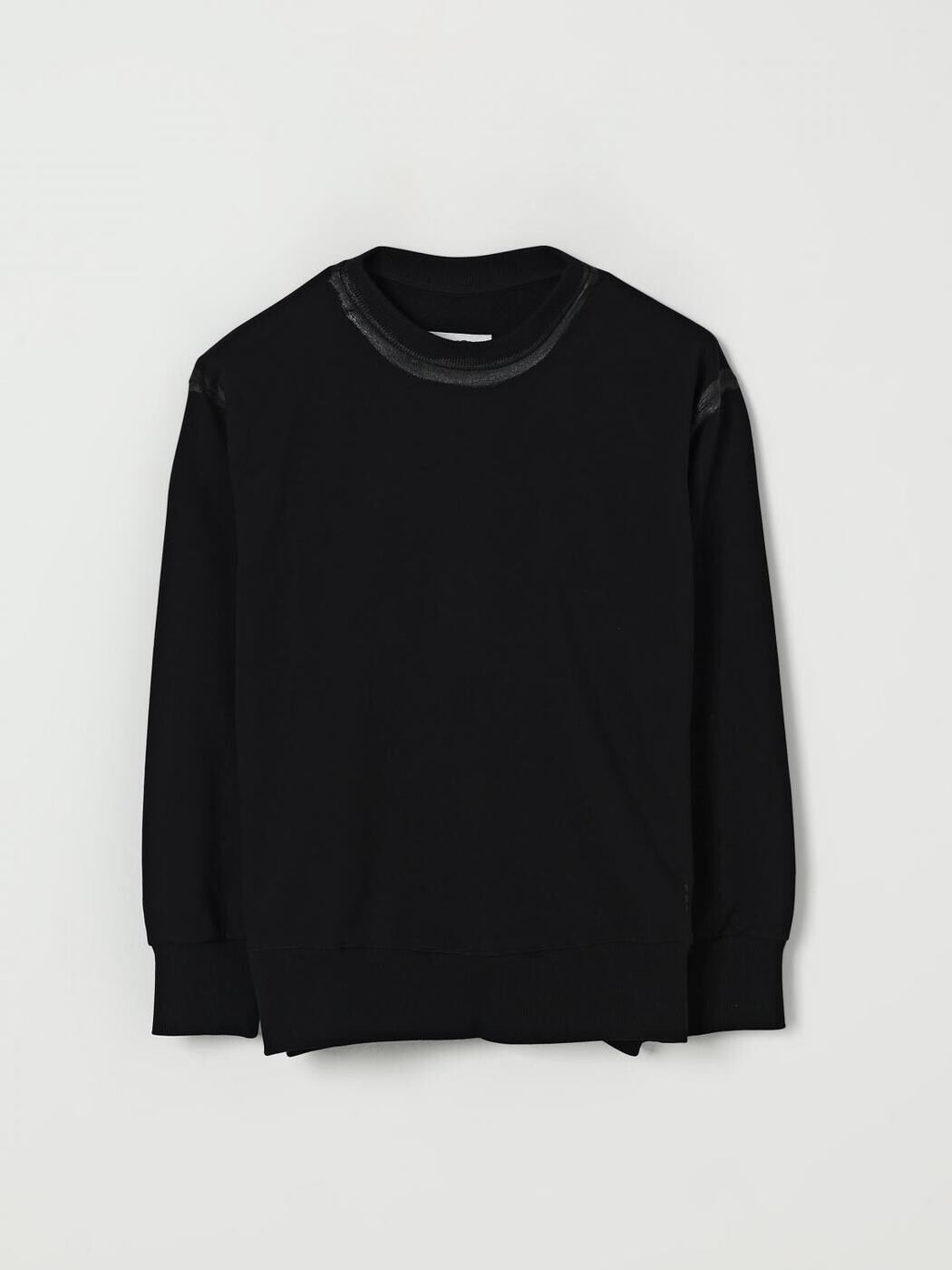 エムエムシックス メゾン マルジェラ MM6 MAISON MARGIELA クルーネックジャンパー ニットウェア ガールズ ブラック Crew neck jumpers M60869MM06F 関税 送料無料 2025AW gi
