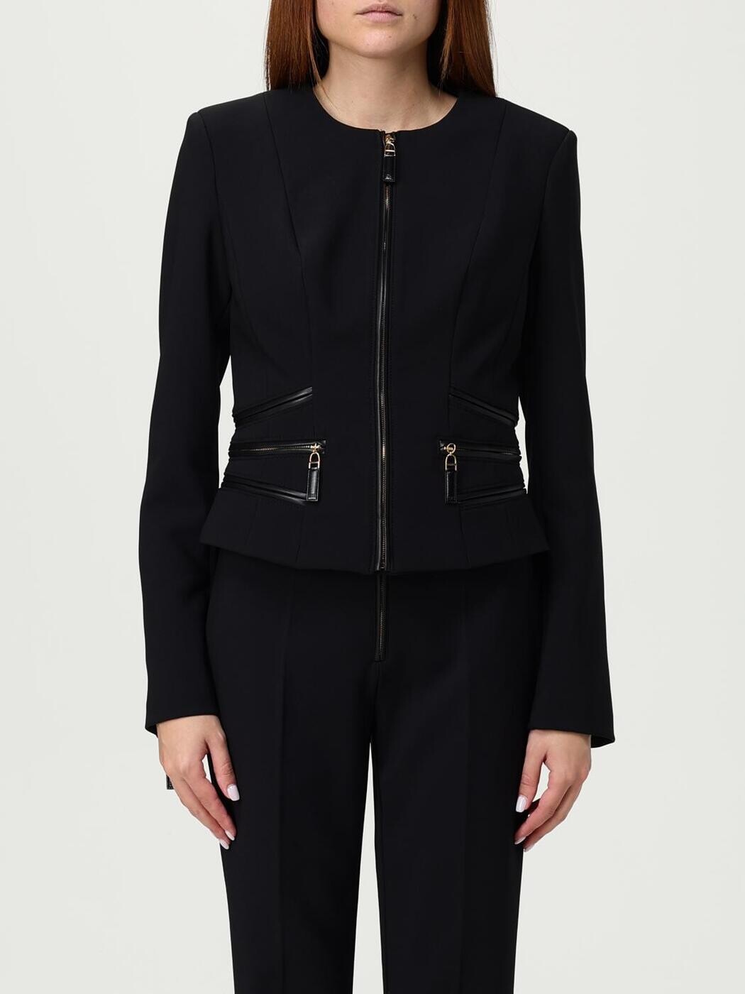 エリザベッタ フランキ ELISABETTA FRANCHI 背広上衣 背広 上衣 レディース 黒いこと Suit Jackets GI173 関税 貨物輸送無料 2025AW gi