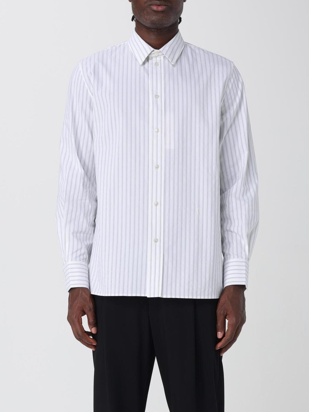イヴ サンローラン SAINT LAURENT PARIS シャツ メンズ ホワイト Shirts 848033Y5K82 White 関税 送料無料 2025AW gi｜BRANDSHOP「il Tesoro」