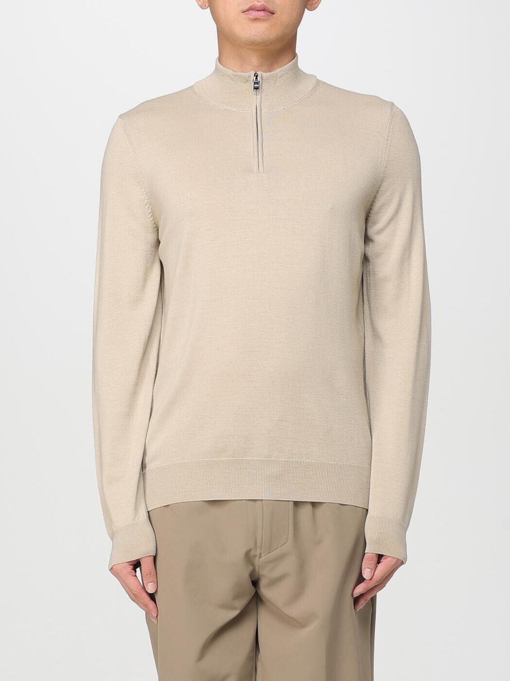 雇い主 BOSS プルオーバー 編み物御召しもの メンズ ベージュ Knitwear 50528300 Beige 関税 貨物輸送無料 2025AW gi