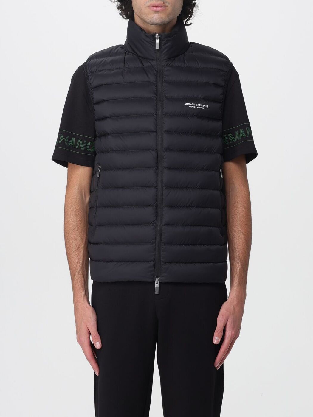 アルマーニ エクスチェンジ ARMANI EXCHANGE ジレ ベスト メンズ ブラック Vests XM001576AF16927 関税 送料無料 2025AW gi
