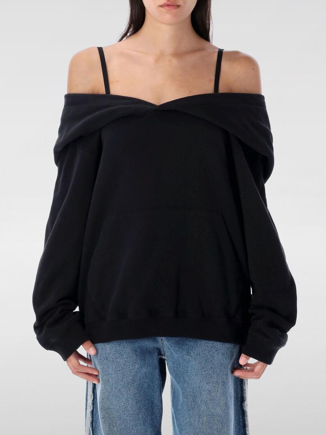 エムエム6 住み家 マルジェラ MM6 MAISON MARGIELA 調教師 レディース 黒いこと Sweatshirts S52GU0244M25014 関税 貨物輸送無料 2025AW gi