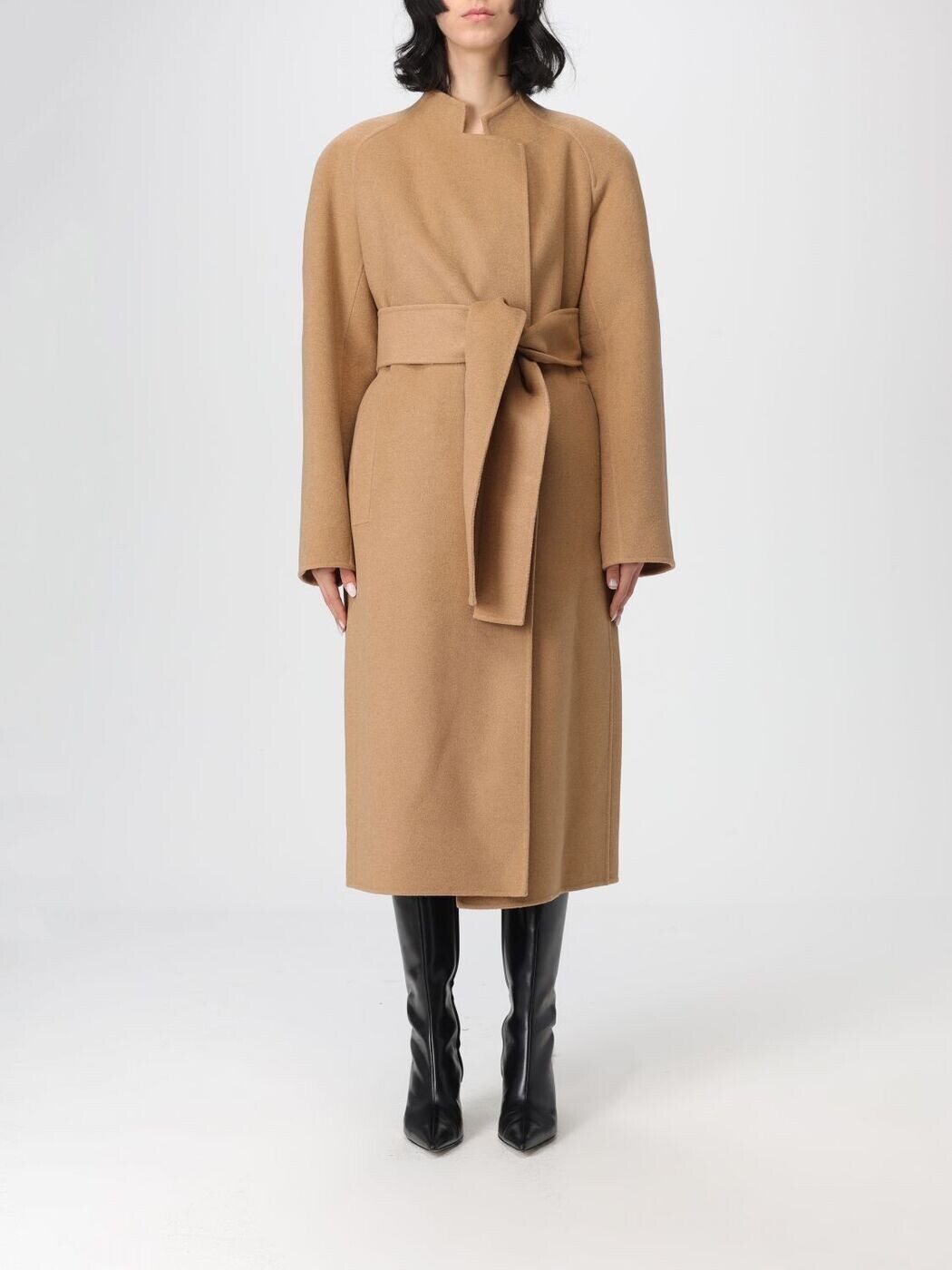 紙鳶 KHAITE トレンチコート 厚地の外套 レディース 赤銅色 Coats and trench coats 7142547 関税 貨物輸送無料 2025AW gi