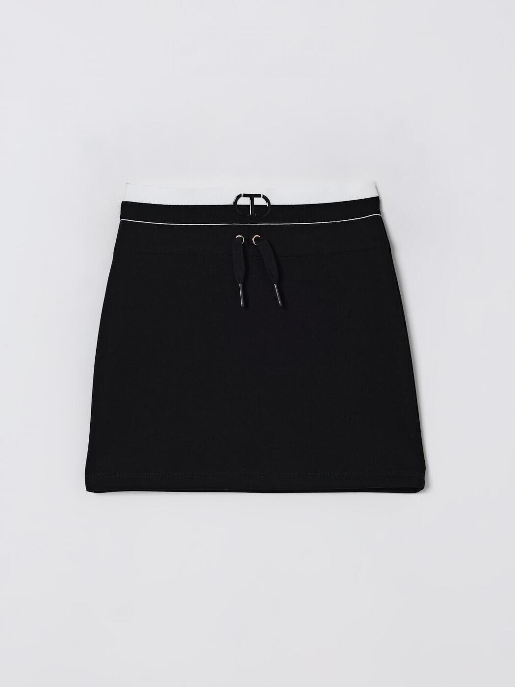 ツイン仕掛ける TWINSET ミニ御徒面子 スコート ガールズ 黒いこと Mini-skirts 252GJ2057 関税 貨物輸送無料 2025AW gi