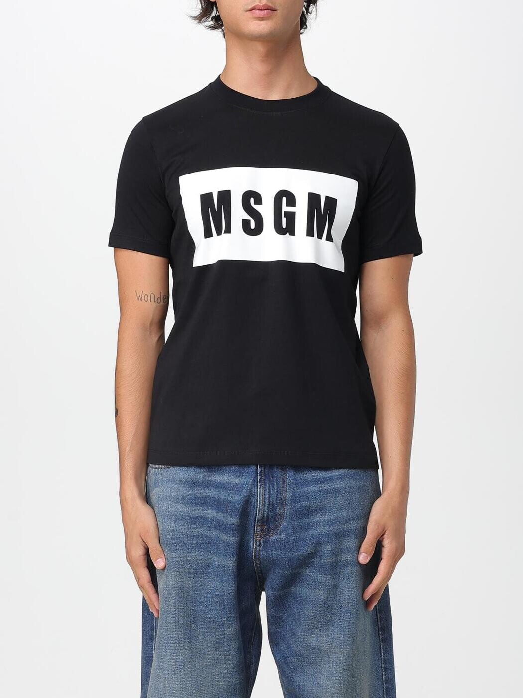 エムエスジーエム MSGM スポーツシャツ プルオーバー レディース 黒いこと T-shirts and polo shirts 2000MDM520200002 関税 貨物輸送無料 2025AW gi